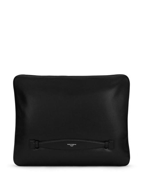 Borsa a mano in nappa nera Dolce & Gabbana | BM3049AF98480999